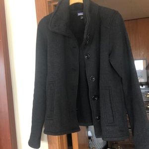 Black Patagonia better sweater button up jacket / coat small